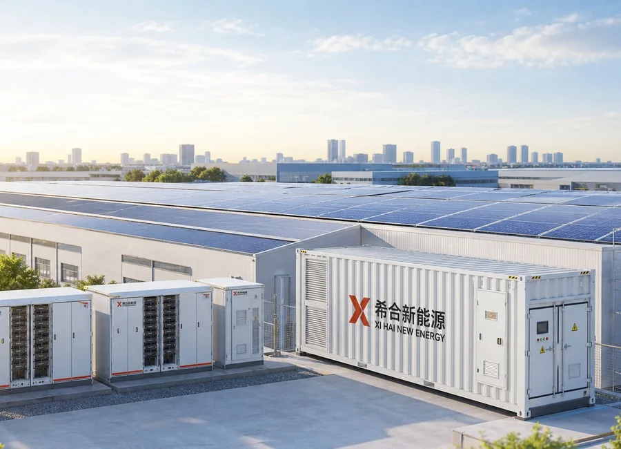Factories and industrial parks solar and energy storage project support