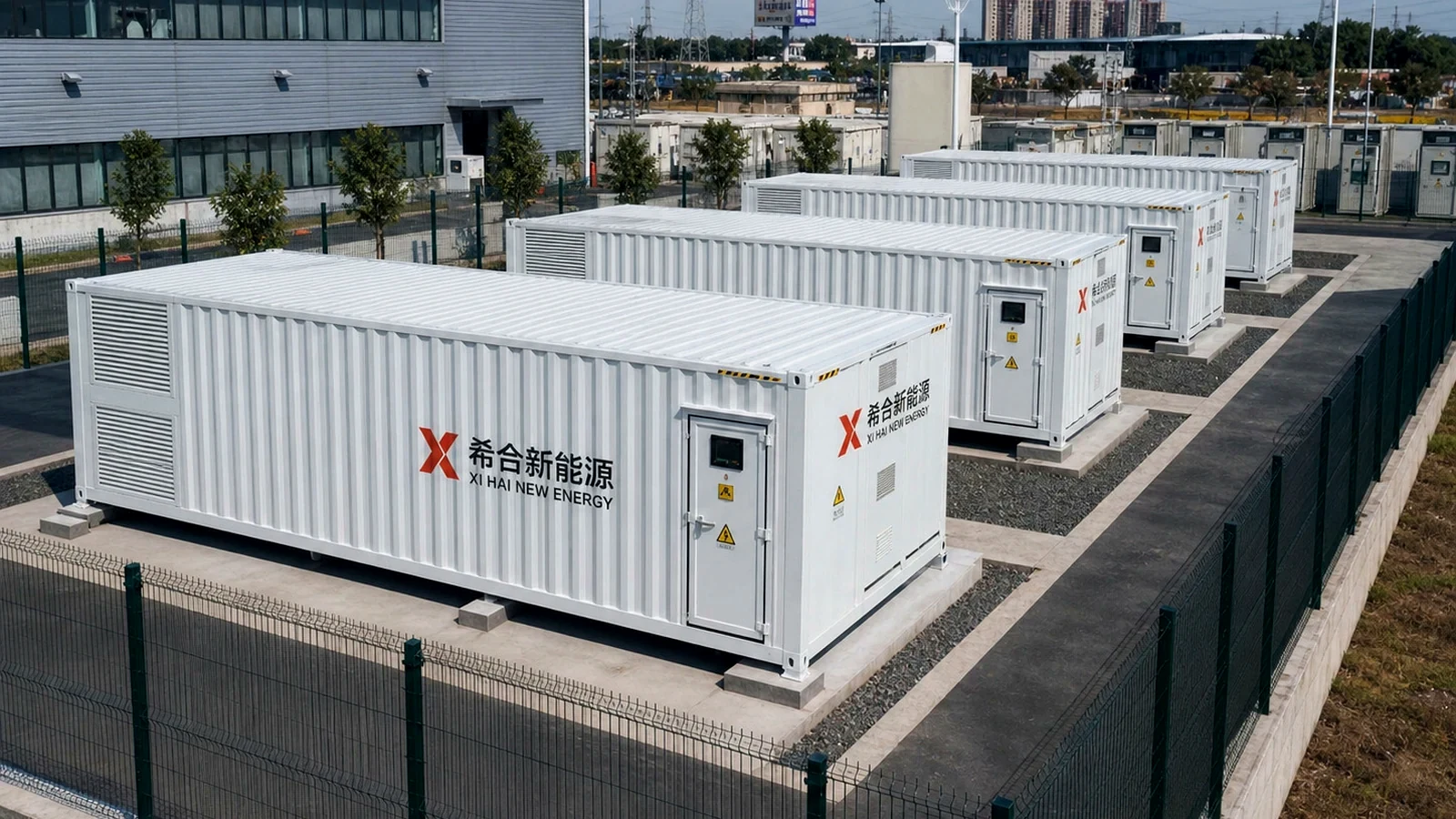 Real containerized BESS deployment at ground level for project sites