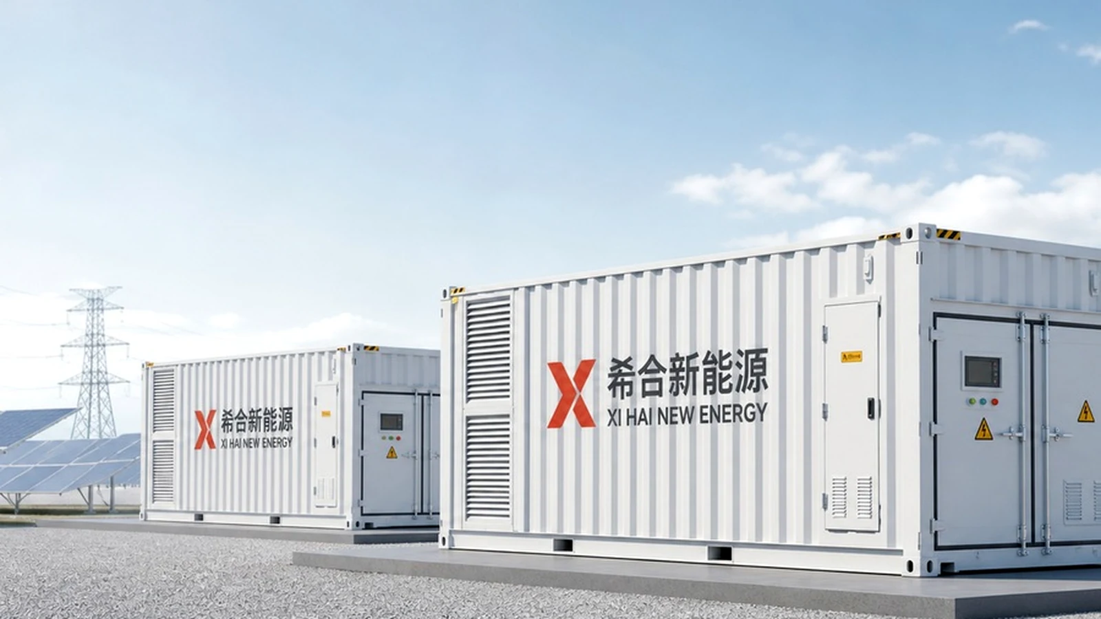 Scene Warehouse Logistics Solar Storage Support